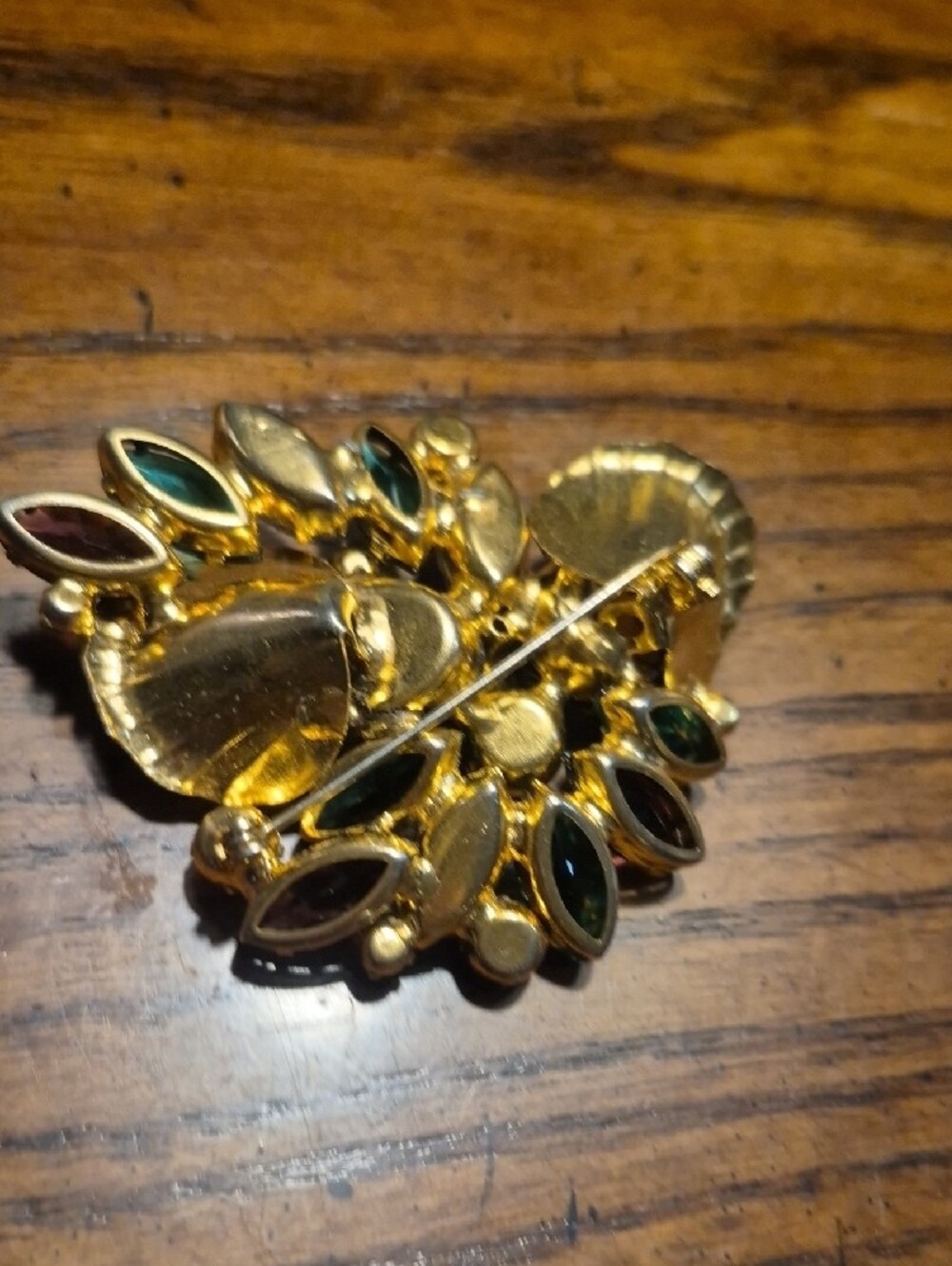 Juliana Style Vintage Crystal Floral Brooch - Picture 4 of 7